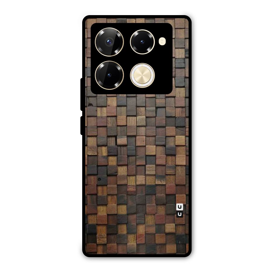 Blocks Of Wood Metal Back Case for Infinix Note 40 Pro Plus