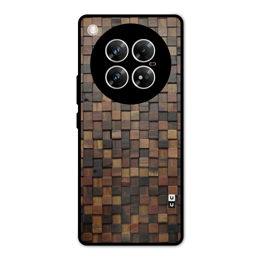 Blocks Of Wood Metal Back Case for Infinix Zero 40 5G