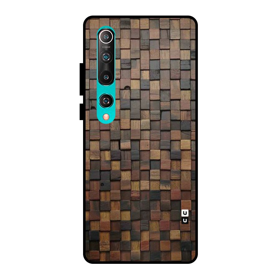 Blocks Of Wood Metal Back Case for Mi 10
