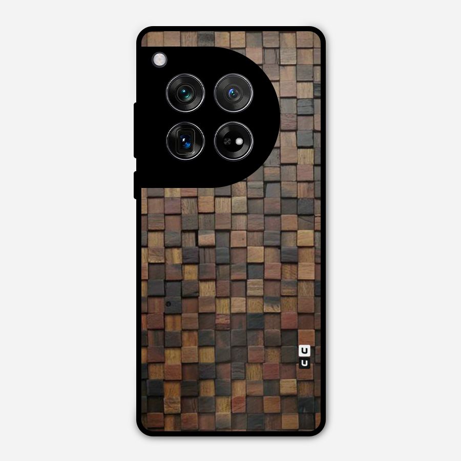 Blocks Of Wood Metal Back Case for OnePlus 12