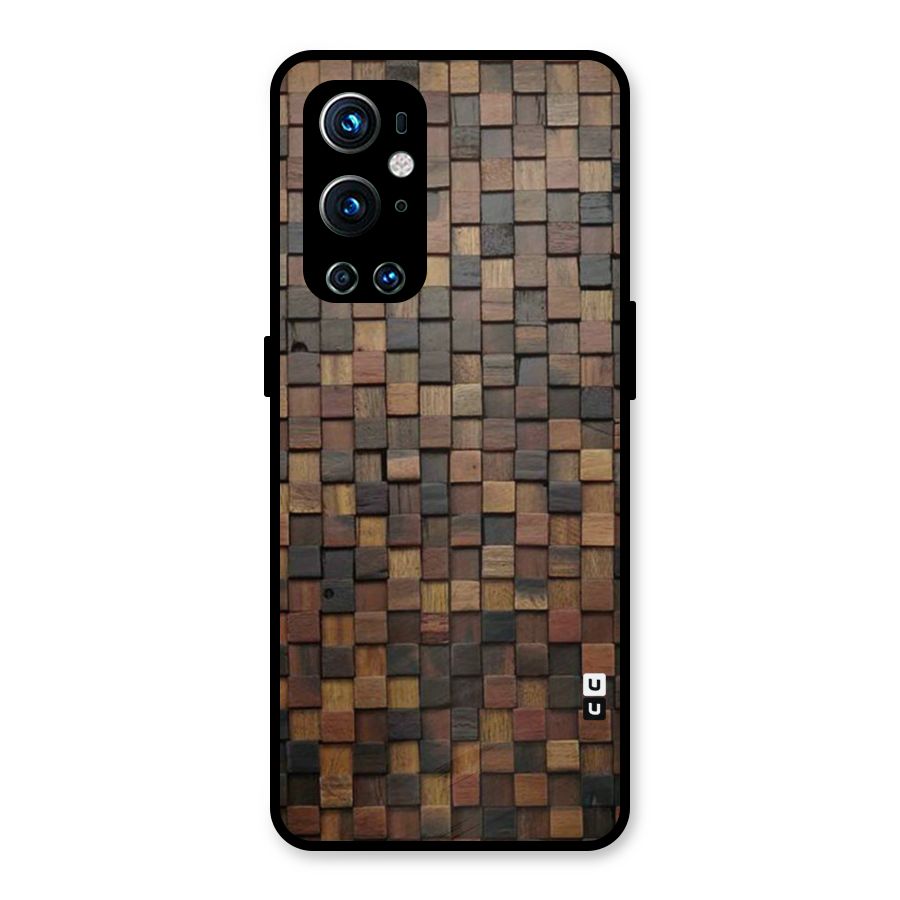 Blocks Of Wood Metal Back Case for OnePlus 9 Pro