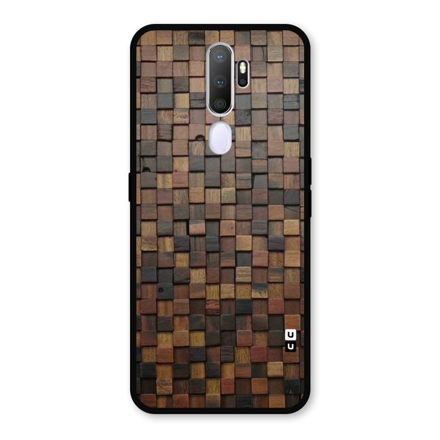 Blocks Of Wood Metal Back Case for Oppo A9 (2020)