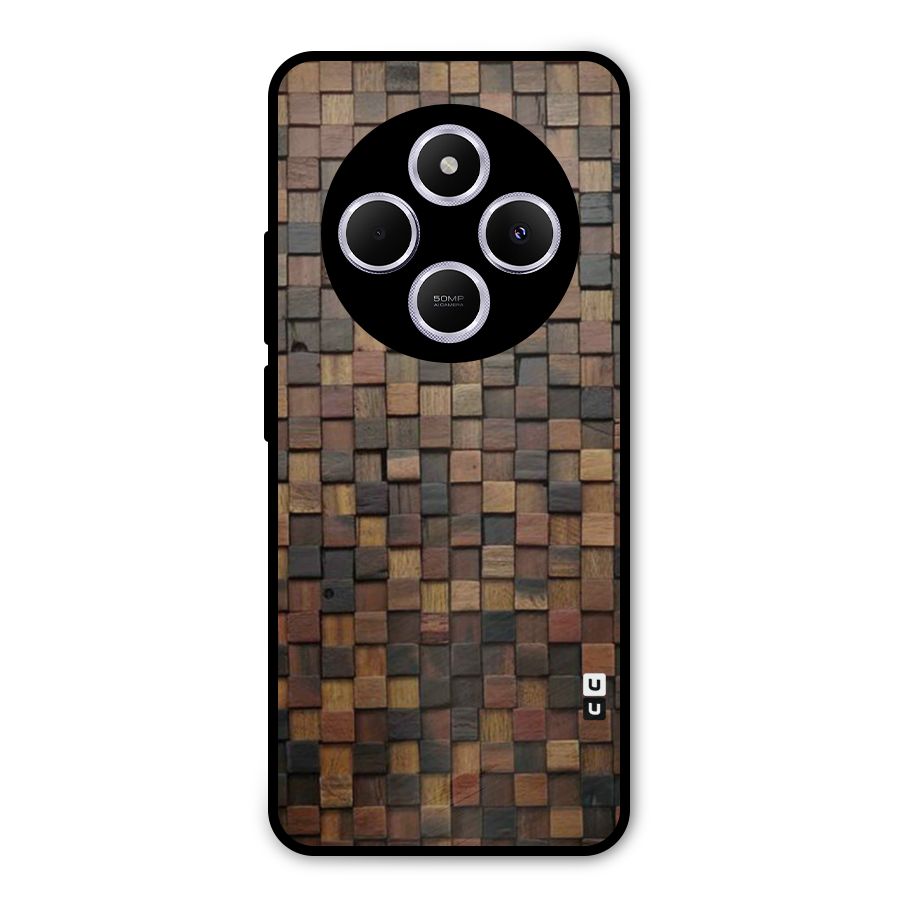 Blocks Of Wood Metal Back Case for Poco C75 5G