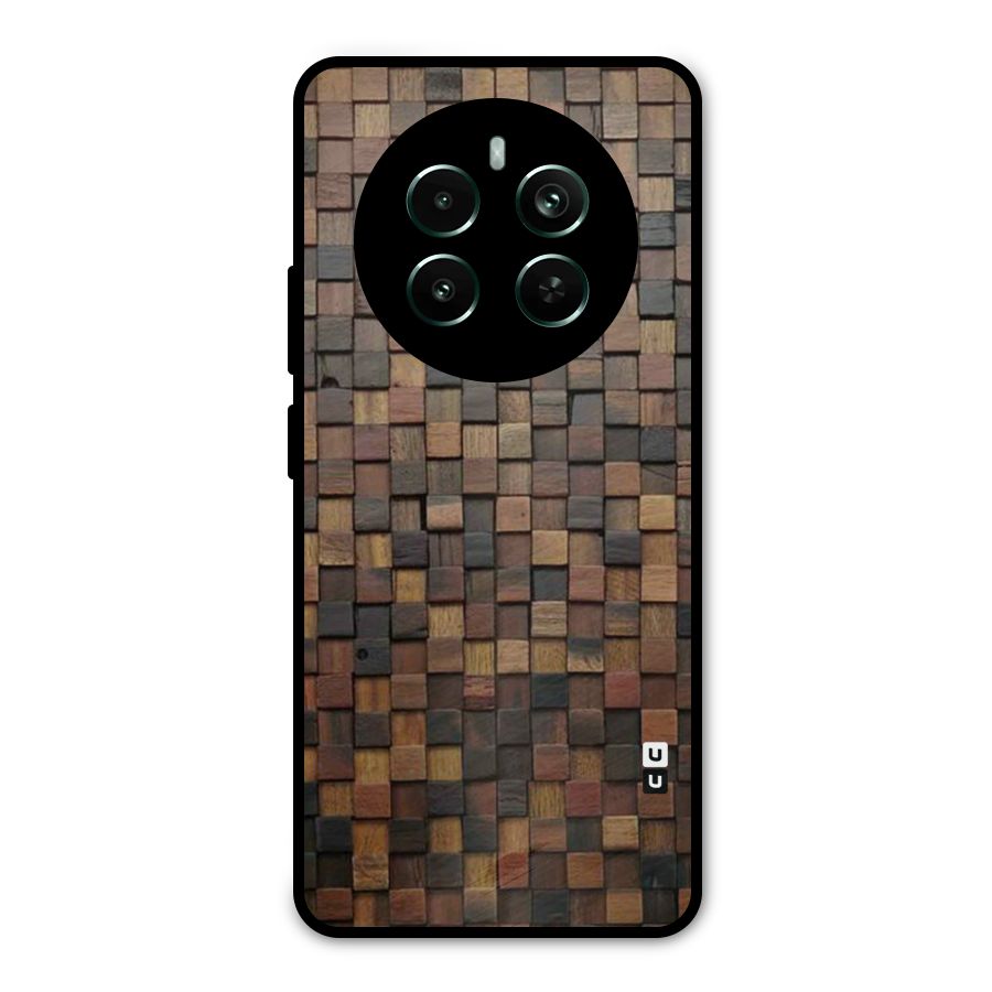 Blocks Of Wood Metal Back Case for Realme 12 Pro Plus