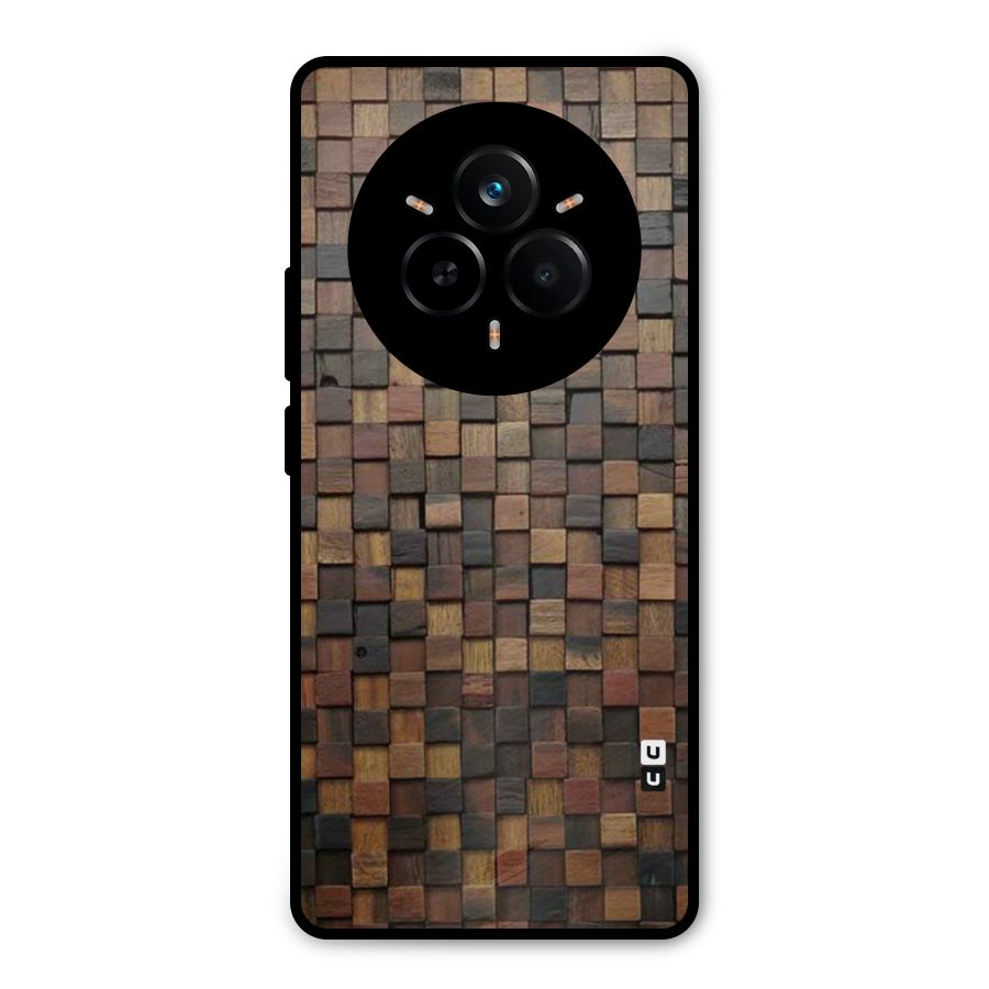 Blocks Of Wood Metal Back Case for Realme 14 Pro