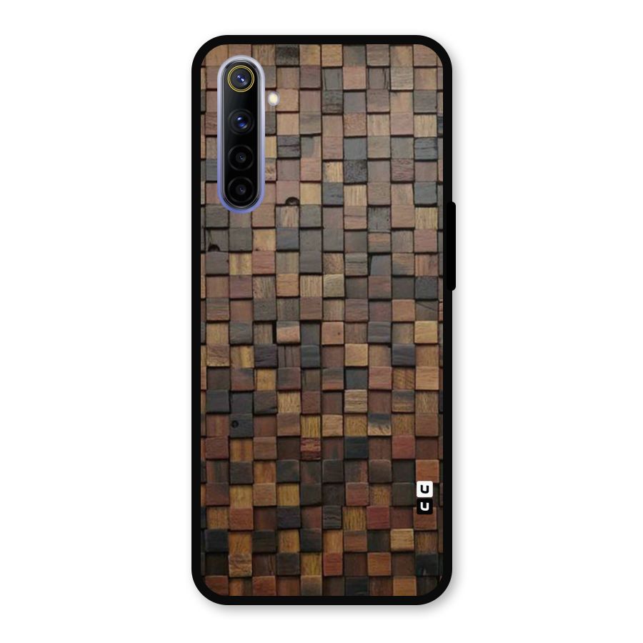 Blocks Of Wood Metal Back Case for Realme 6