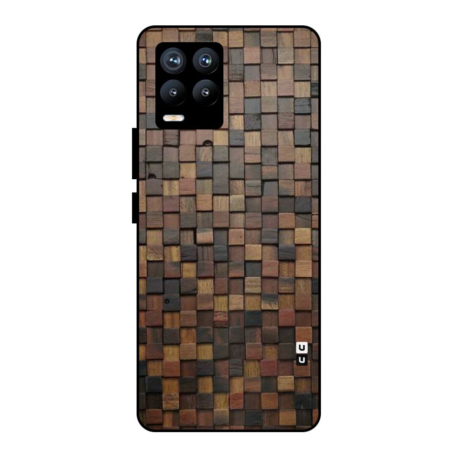 Blocks Of Wood Metal Back Case for Realme 8 Pro