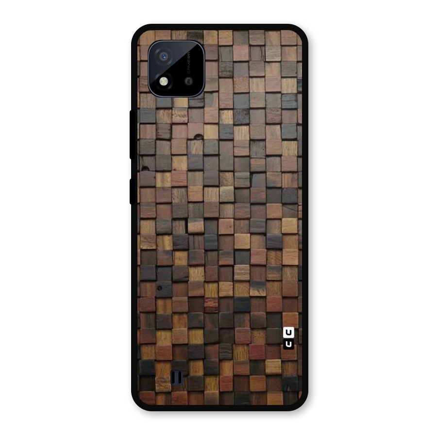 Blocks Of Wood Metal Back Case for Realme C11 2021