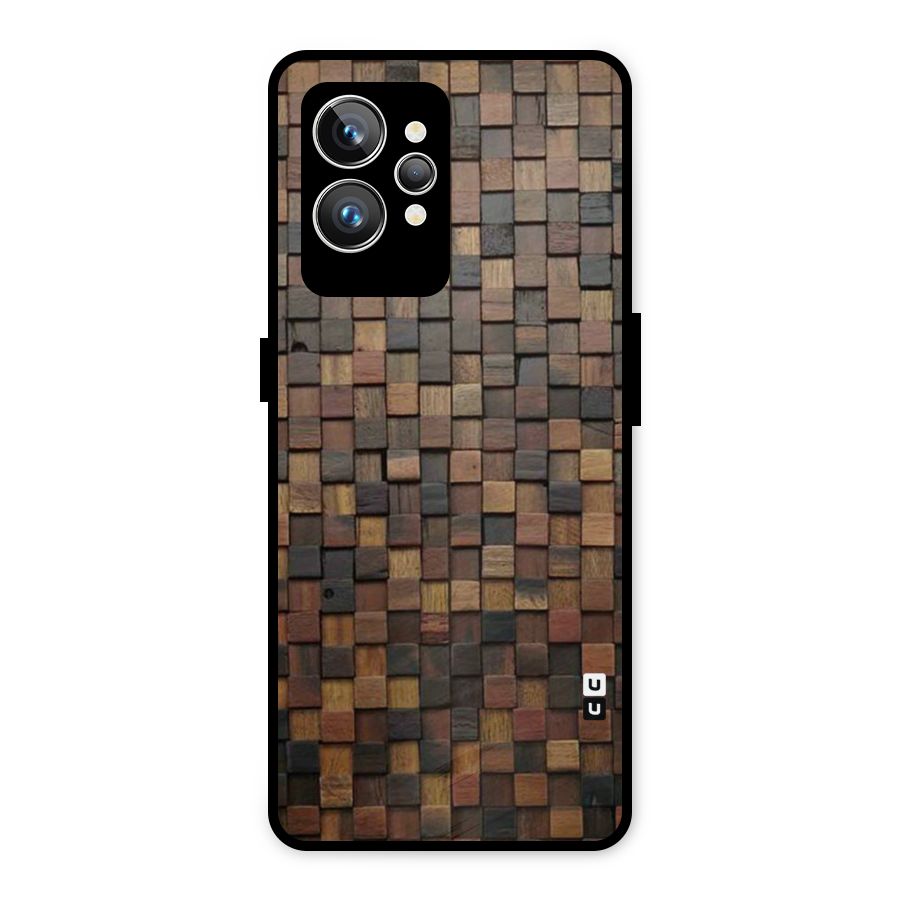 Blocks Of Wood Metal Back Case for Realme GT2 Pro