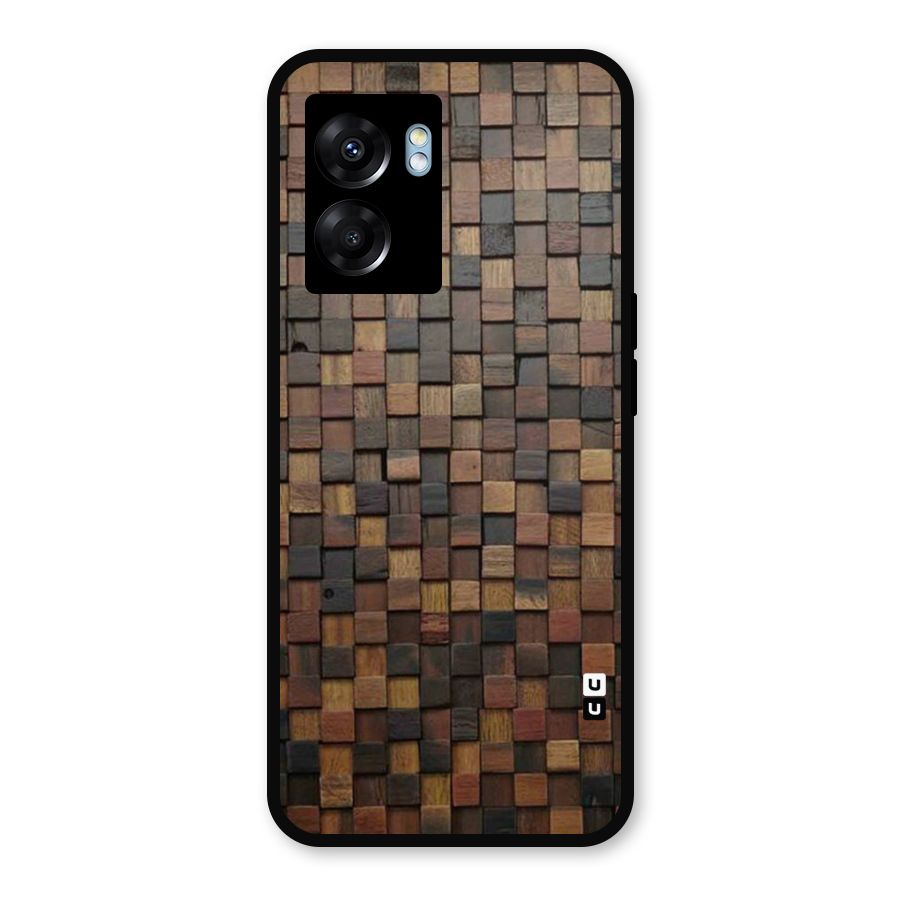Blocks Of Wood Metal Back Case for Realme Narzo 50 5G