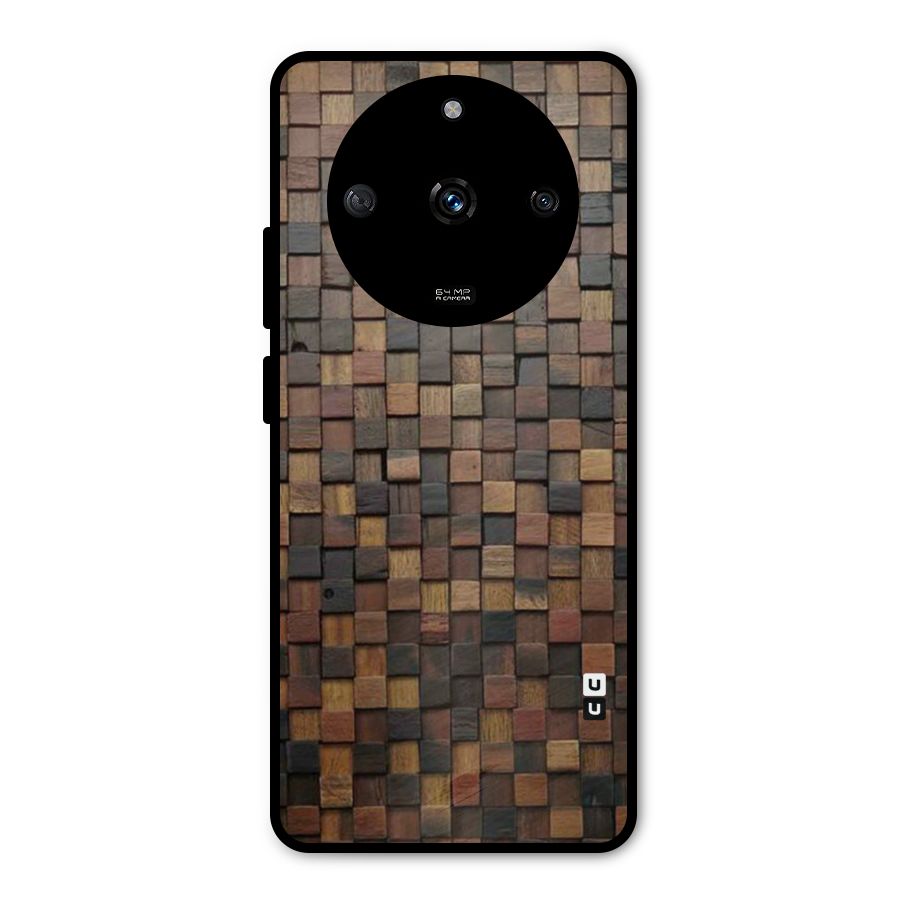 Blocks Of Wood Metal Back Case for Realme Narzo 60 5G