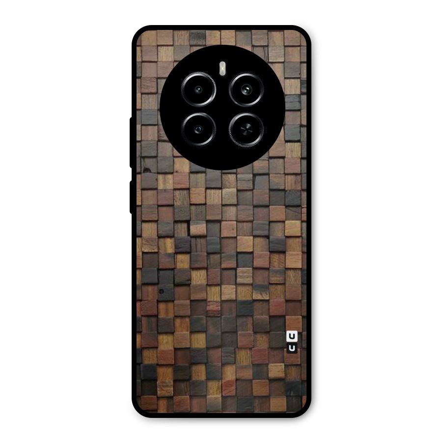 Blocks Of Wood Metal Back Case for Realme P1