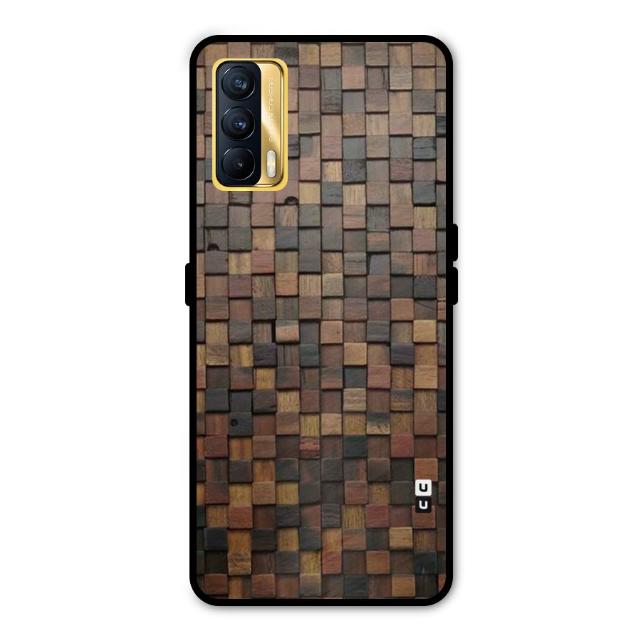 Blocks Of Wood Metal Back Case for Realme X7