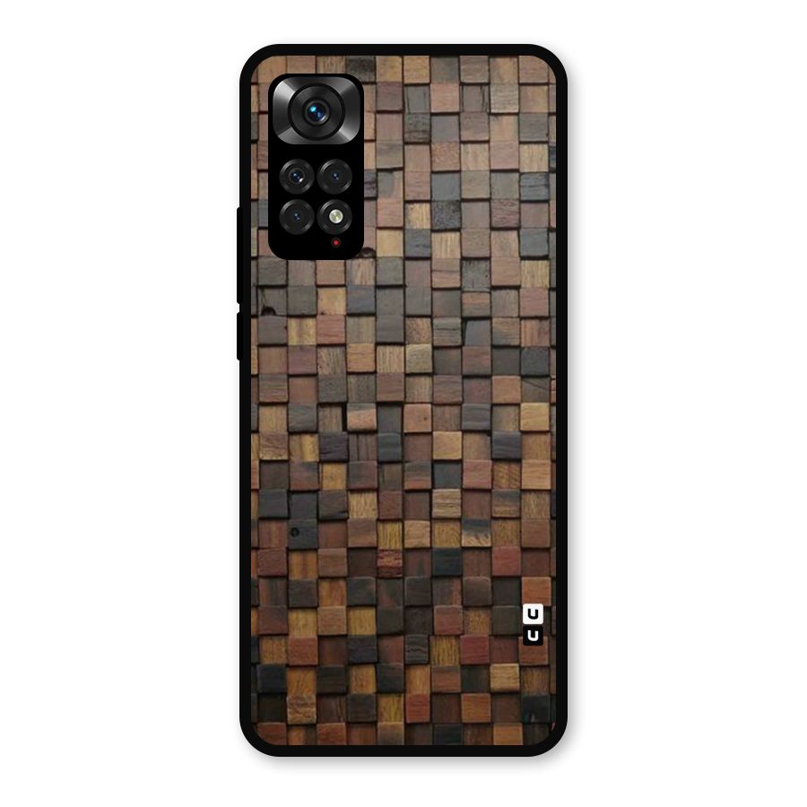 Blocks Of Wood Metal Back Case for Redmi Note 11s