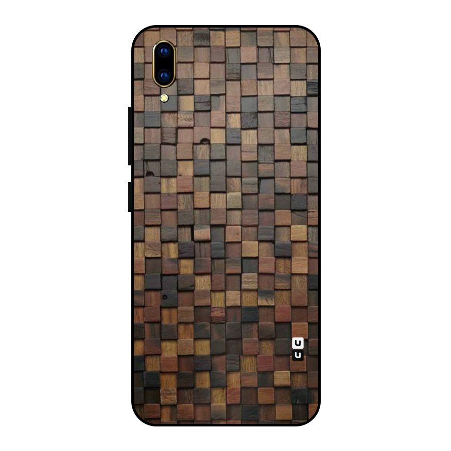 Blocks Of Wood Metal Back Case for Vivo V11 Pro