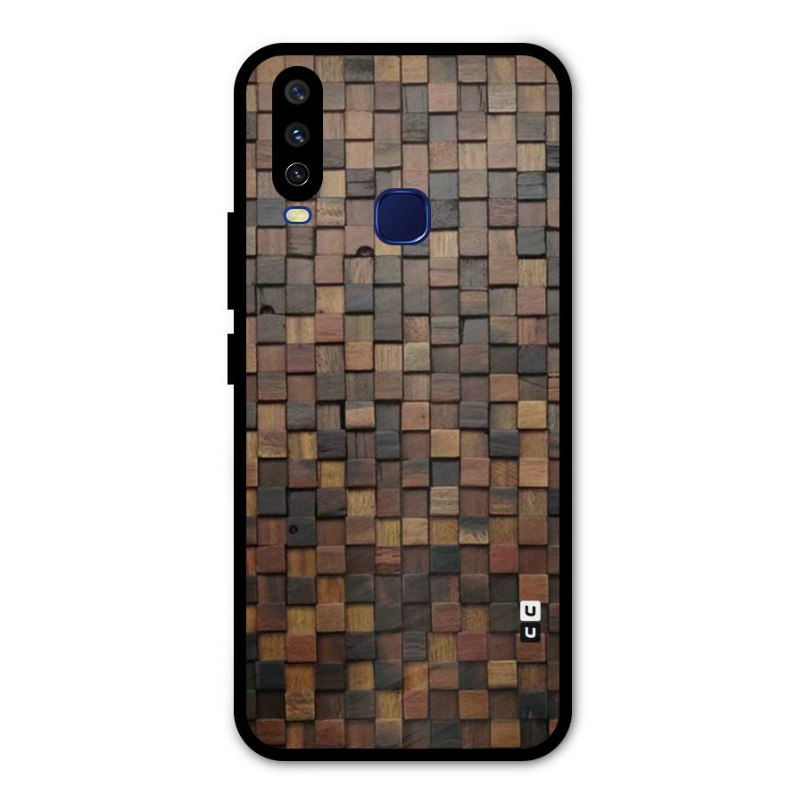 Blocks Of Wood Metal Back Case for Vivo V17