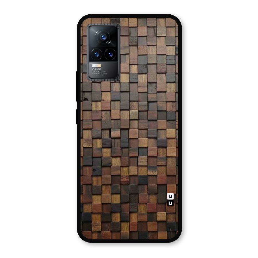 Blocks Of Wood Metal Back Case for Vivo Y73
