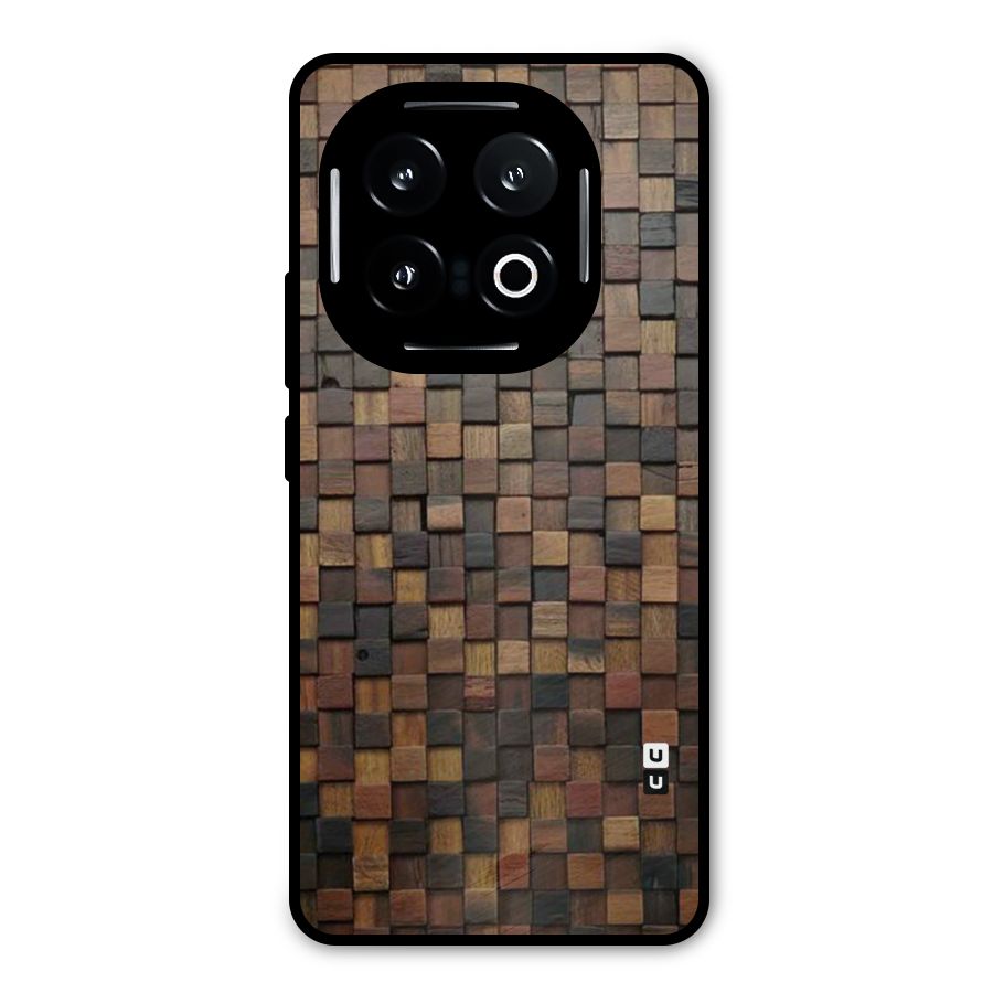 Blocks Of Wood Metal Back Case for iQOO 13