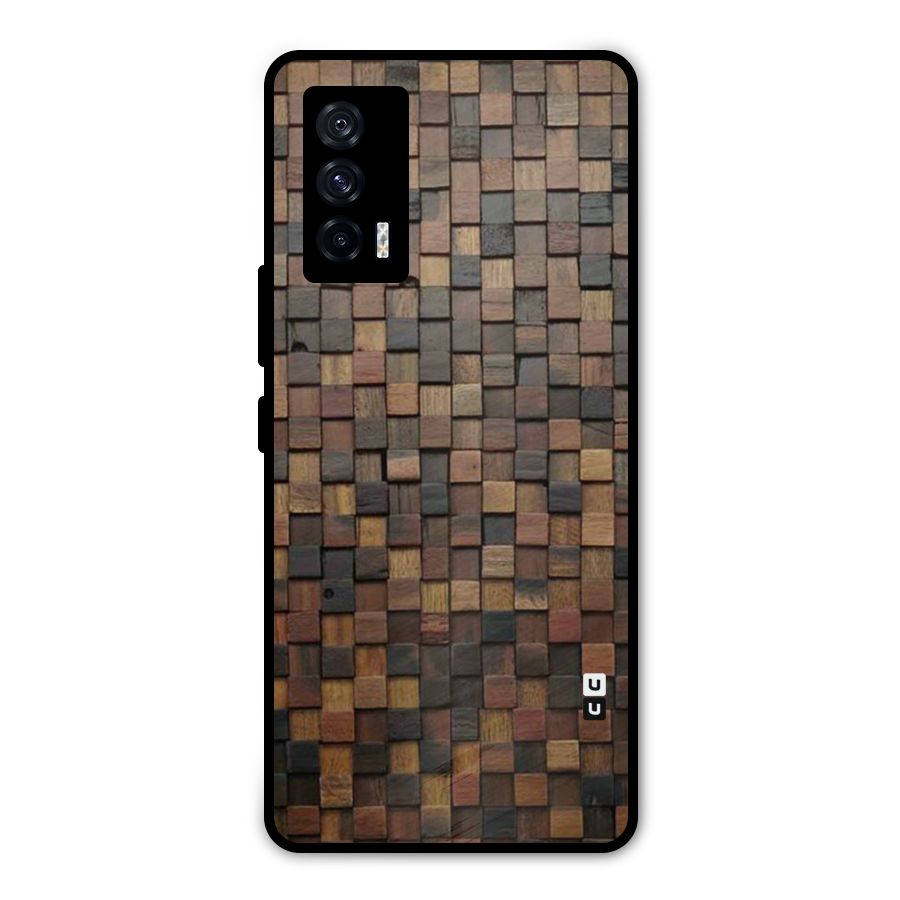 Blocks Of Wood Metal Back Case for iQOO 7 5G