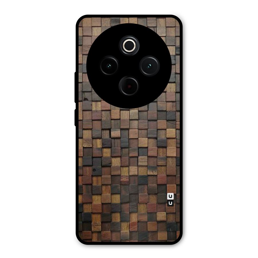 Blocks Of Wood Metal Back Case for iQOO Z10