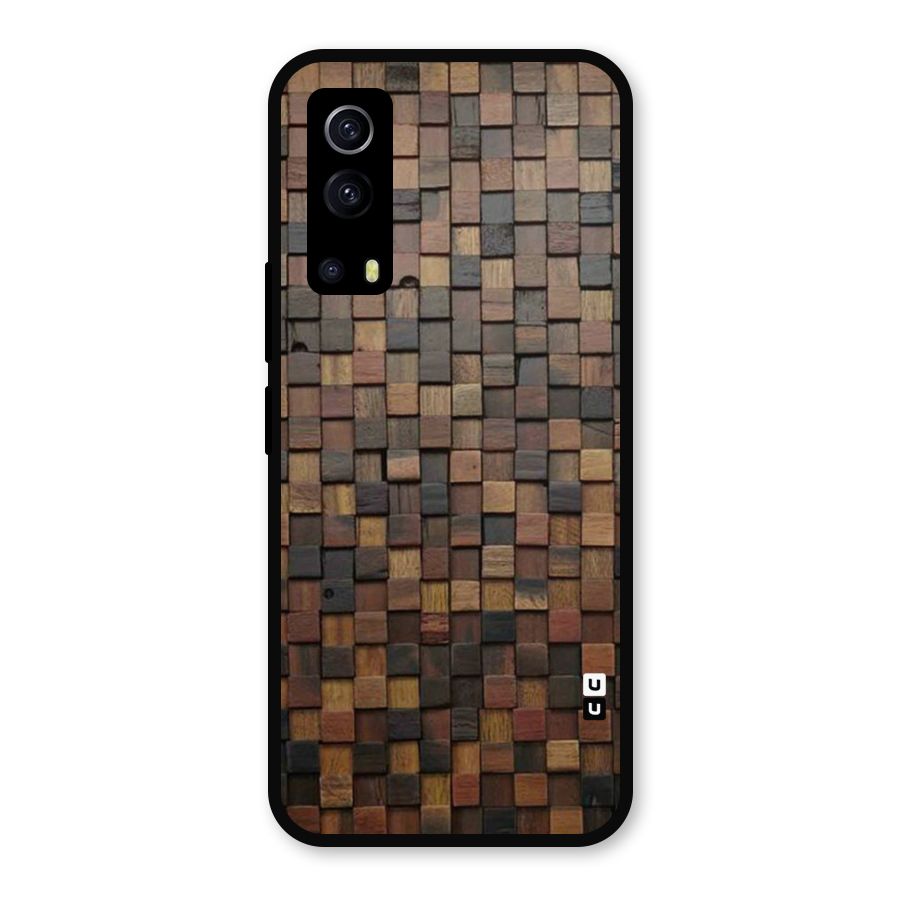 Blocks Of Wood Metal Back Case for iQOO Z3
