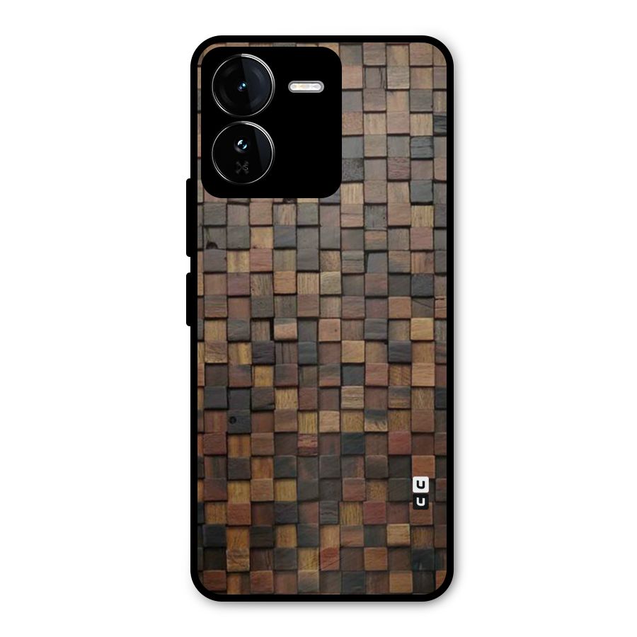 Blocks Of Wood Metal Back Case for iQOO Z9