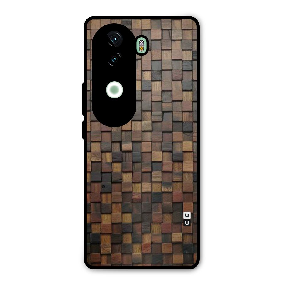 Blocks Of Wood Metal Back Case for iQOO Z9s