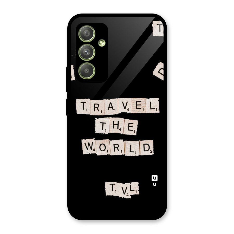 Blocks Travel Glass Back Case for Galaxy A54