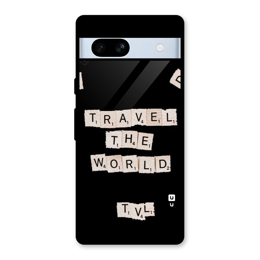 Blocks Travel Glass Back Case for Google Pixel 7a