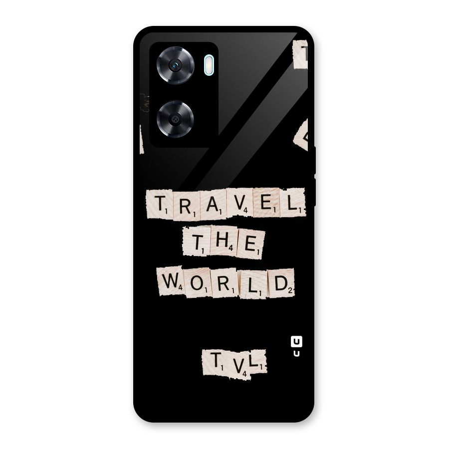 Blocks Travel Glass Back Case for Oppo A77s