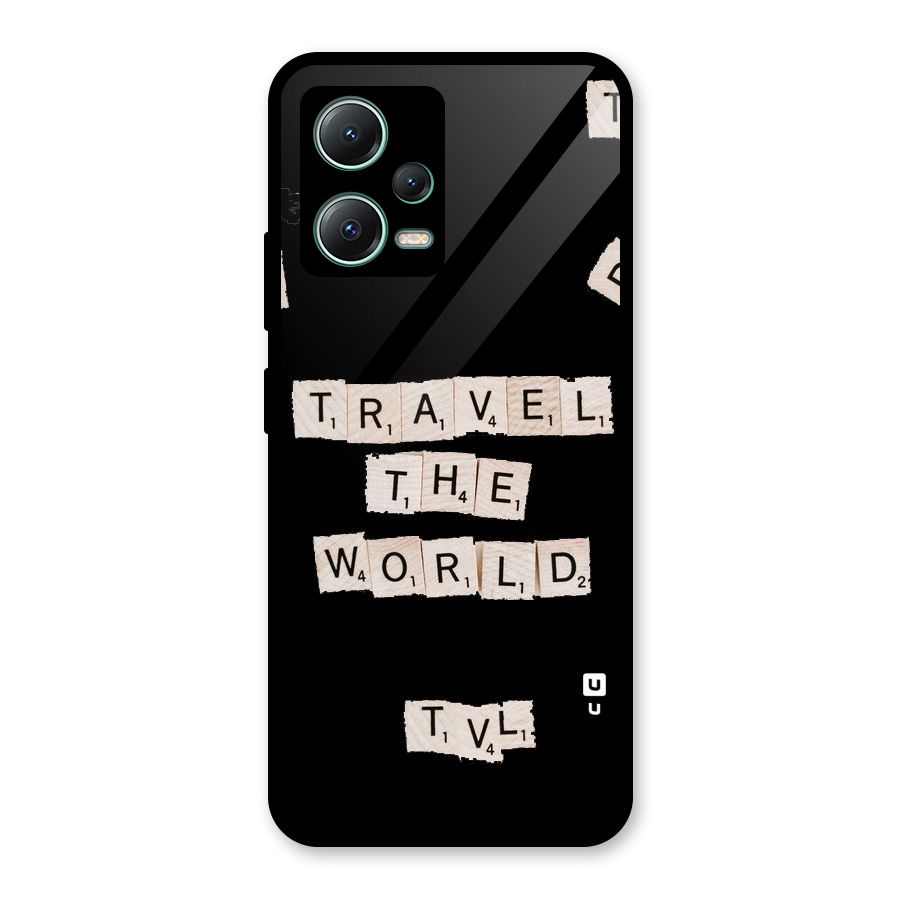 Blocks Travel Glass Back Case for Poco X5