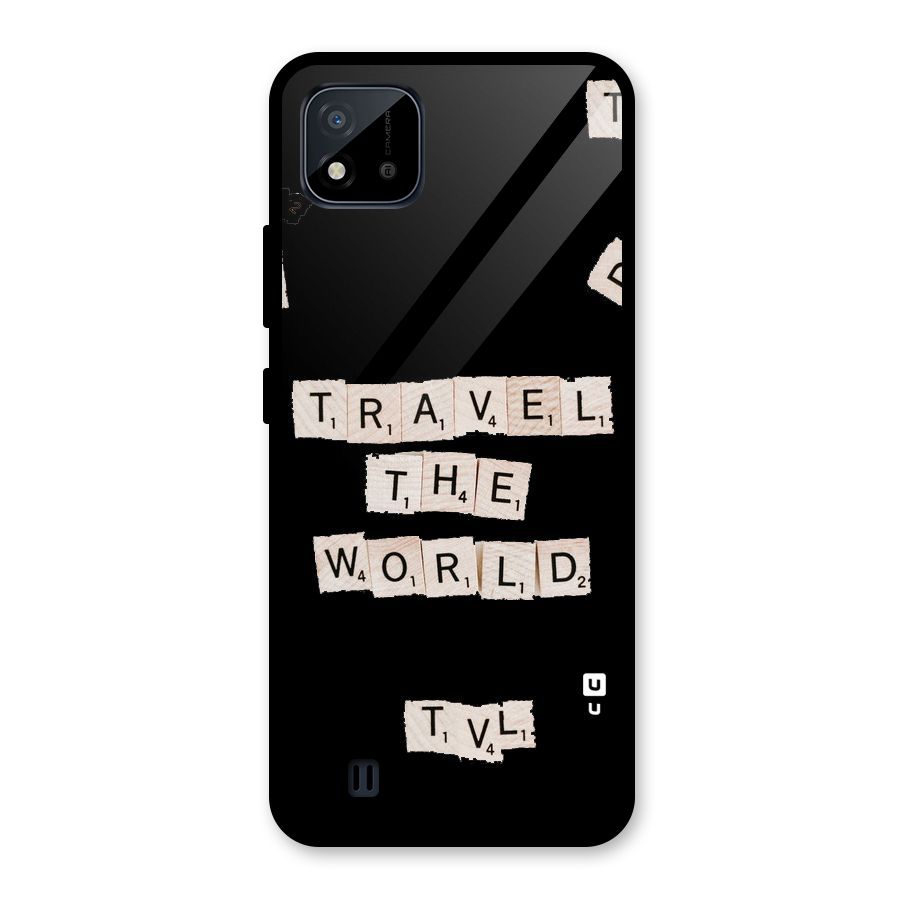 Blocks Travel Glass Back Case for Realme C11 2021