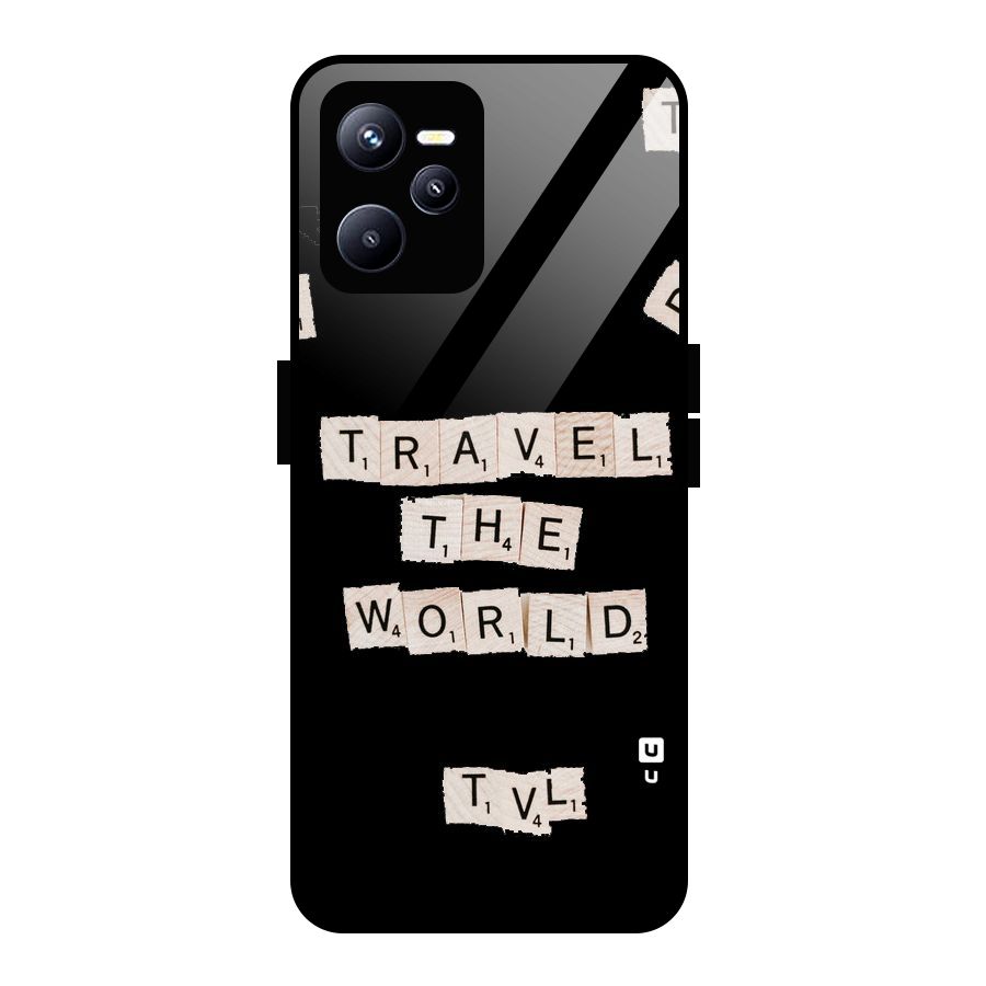 Blocks Travel Glass Back Case for Realme C35