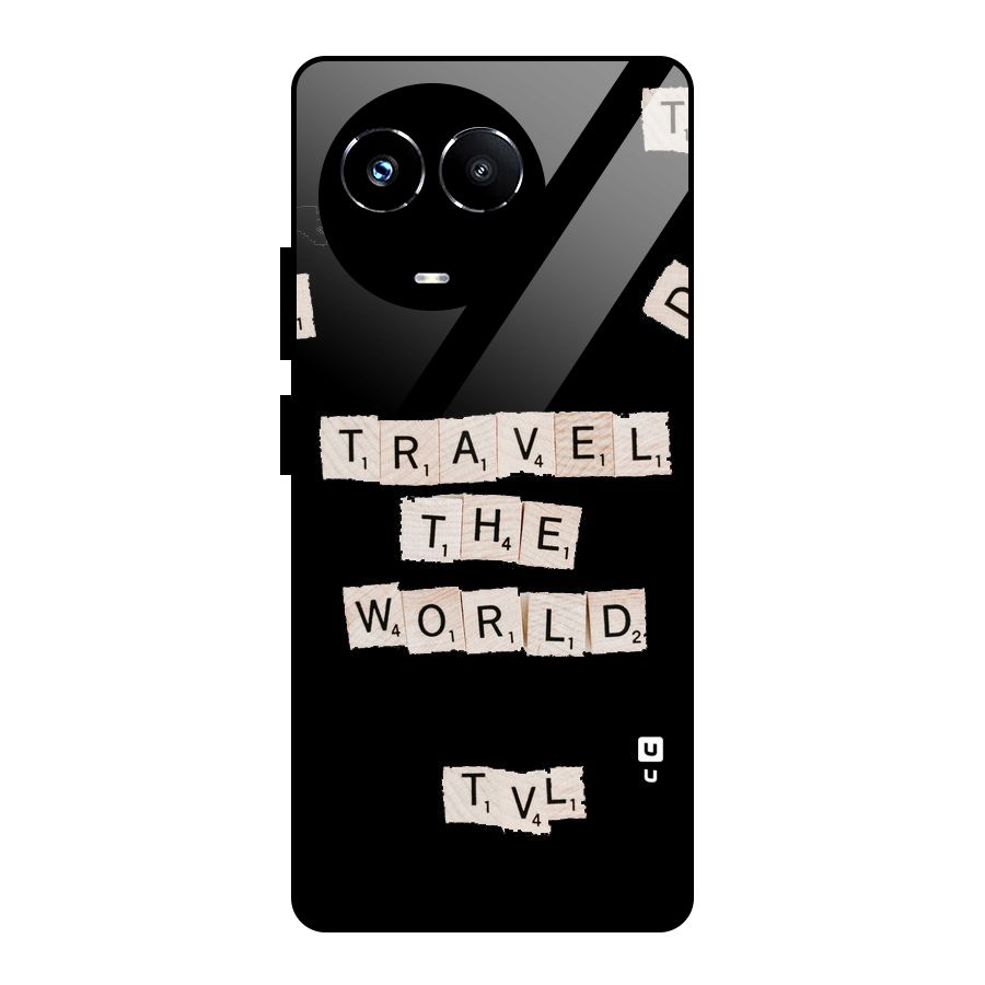 Blocks Travel Glass Back Case for Realme Narzo 60X