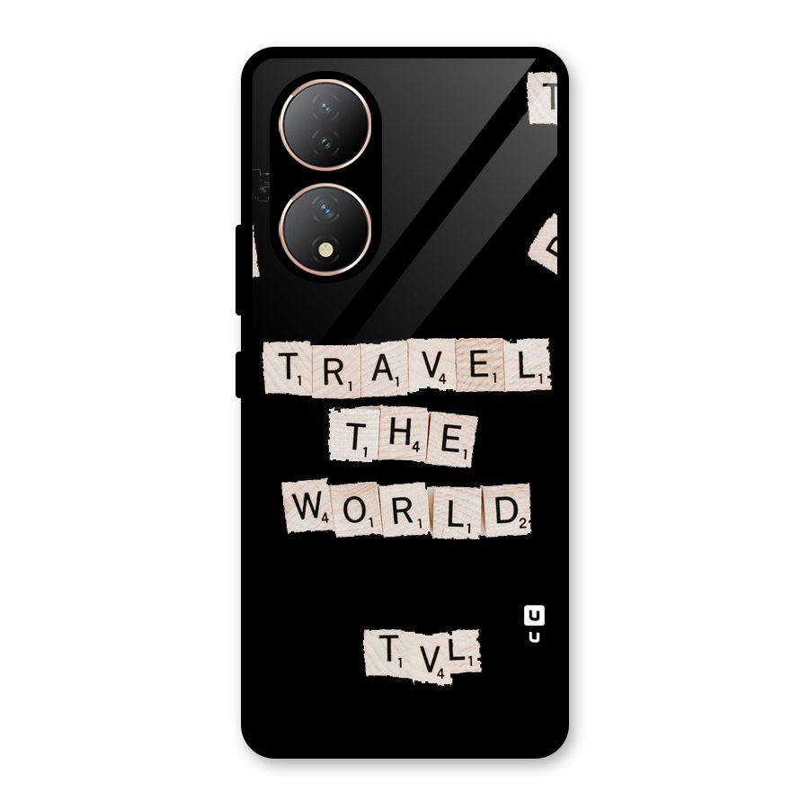 Blocks Travel Glass Back Case for Vivo Y100A