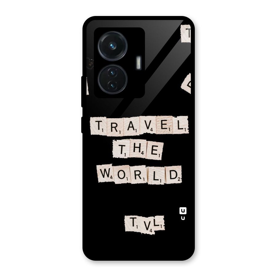 Blocks Travel Glass Back Case for iQOO Z6 44W