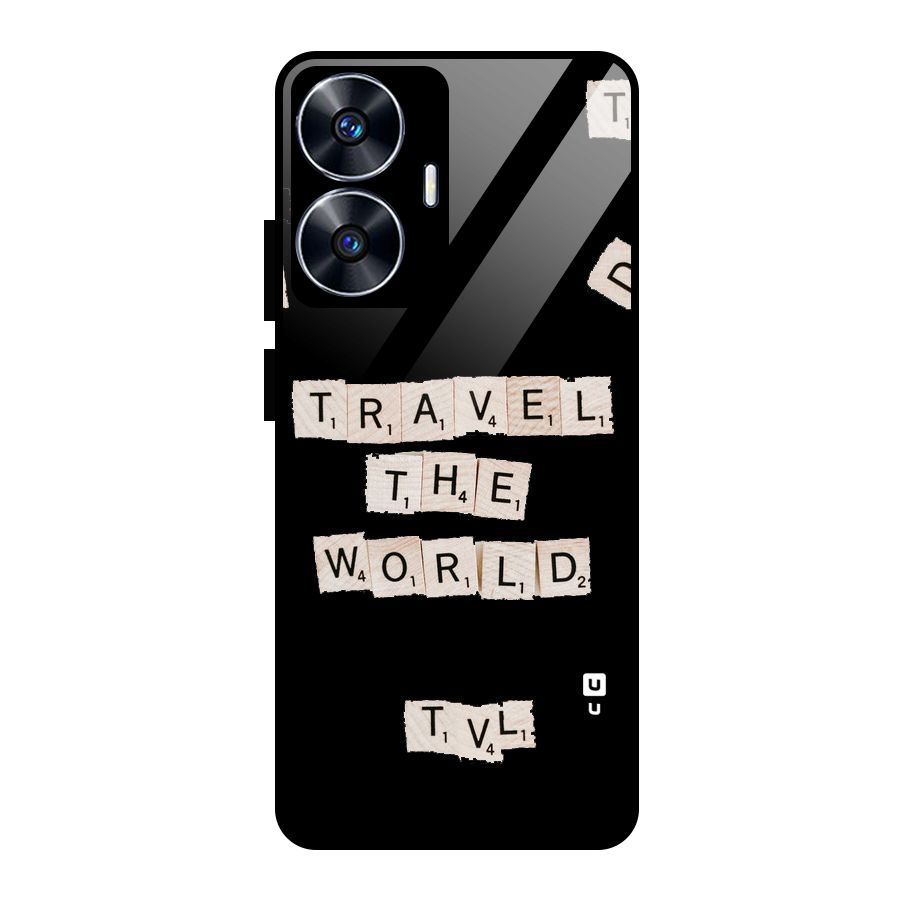 Blocks Travel Glass Back Case for realme C55