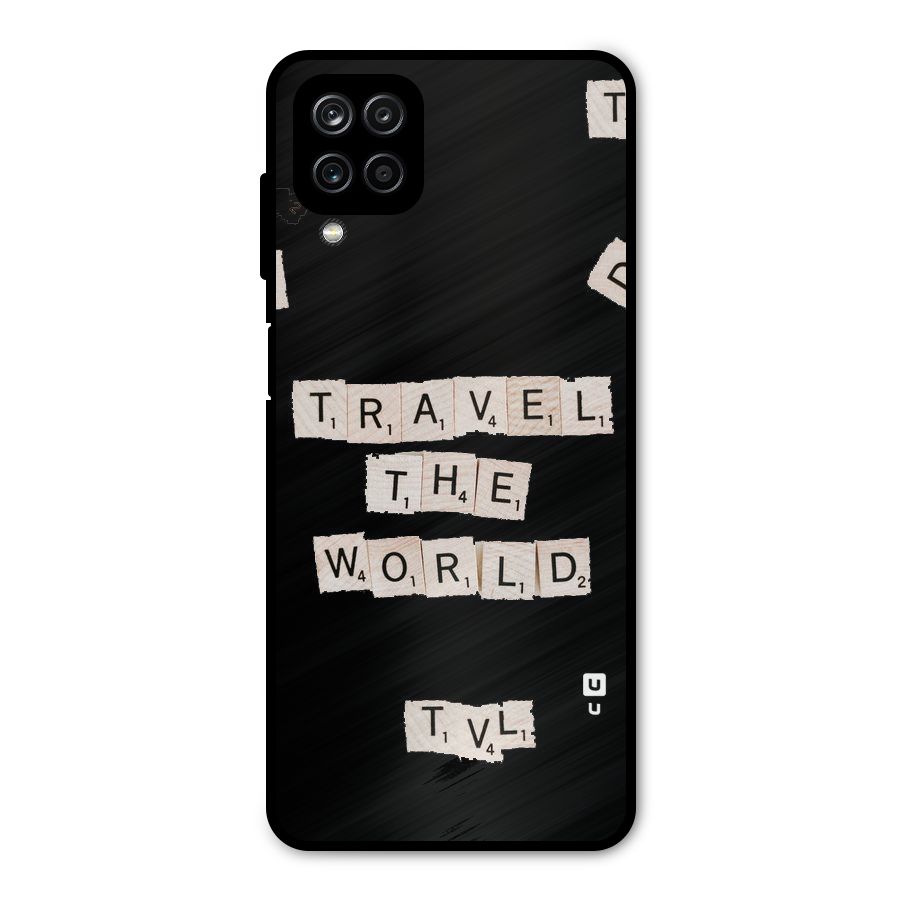 Blocks Travel Metal Back Case for Galaxy A12