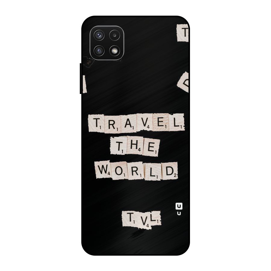 Blocks Travel Metal Back Case for Galaxy A22 5G