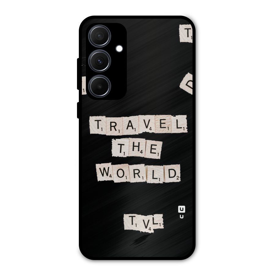 Blocks Travel Metal Back Case for Galaxy A35