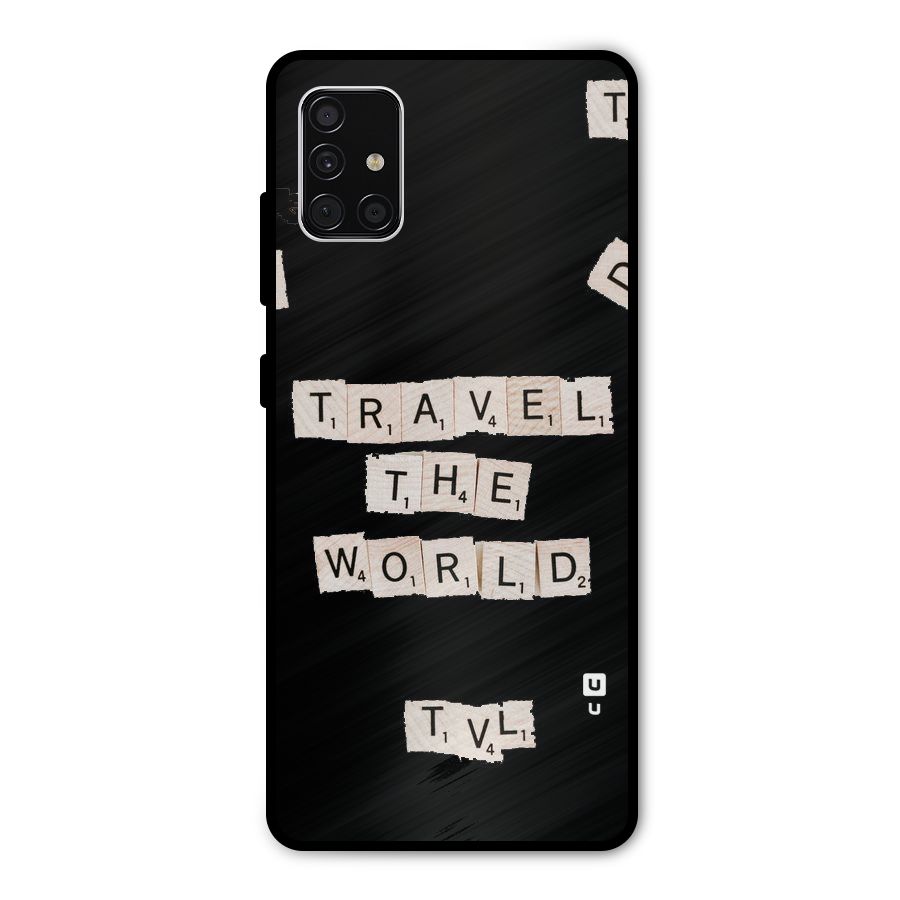 Blocks Travel Metal Back Case for Galaxy A51