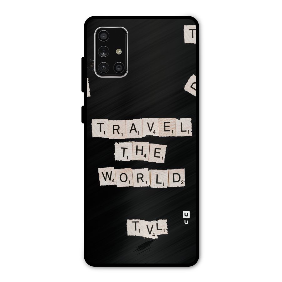 Blocks Travel Metal Back Case for Galaxy A71