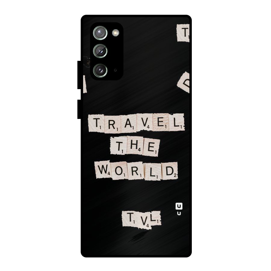 Blocks Travel Metal Back Case for Galaxy Note 20