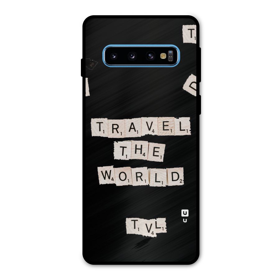 Blocks Travel Metal Back Case for Galaxy S10