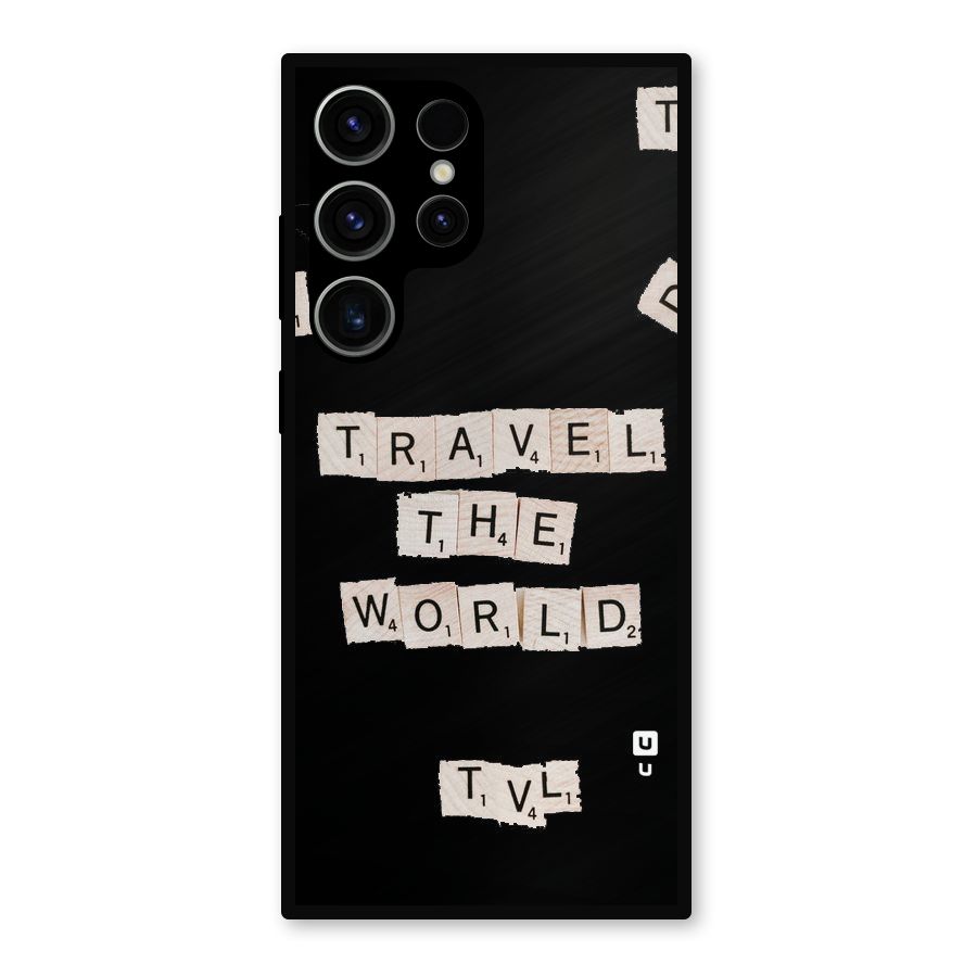 Blocks Travel Metal Back Case for Galaxy S23 Ultra