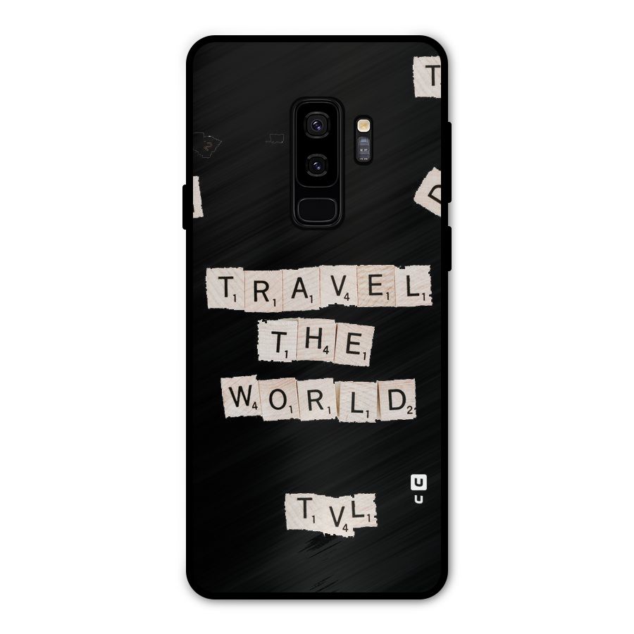 Blocks Travel Metal Back Case for Galaxy S9 Plus