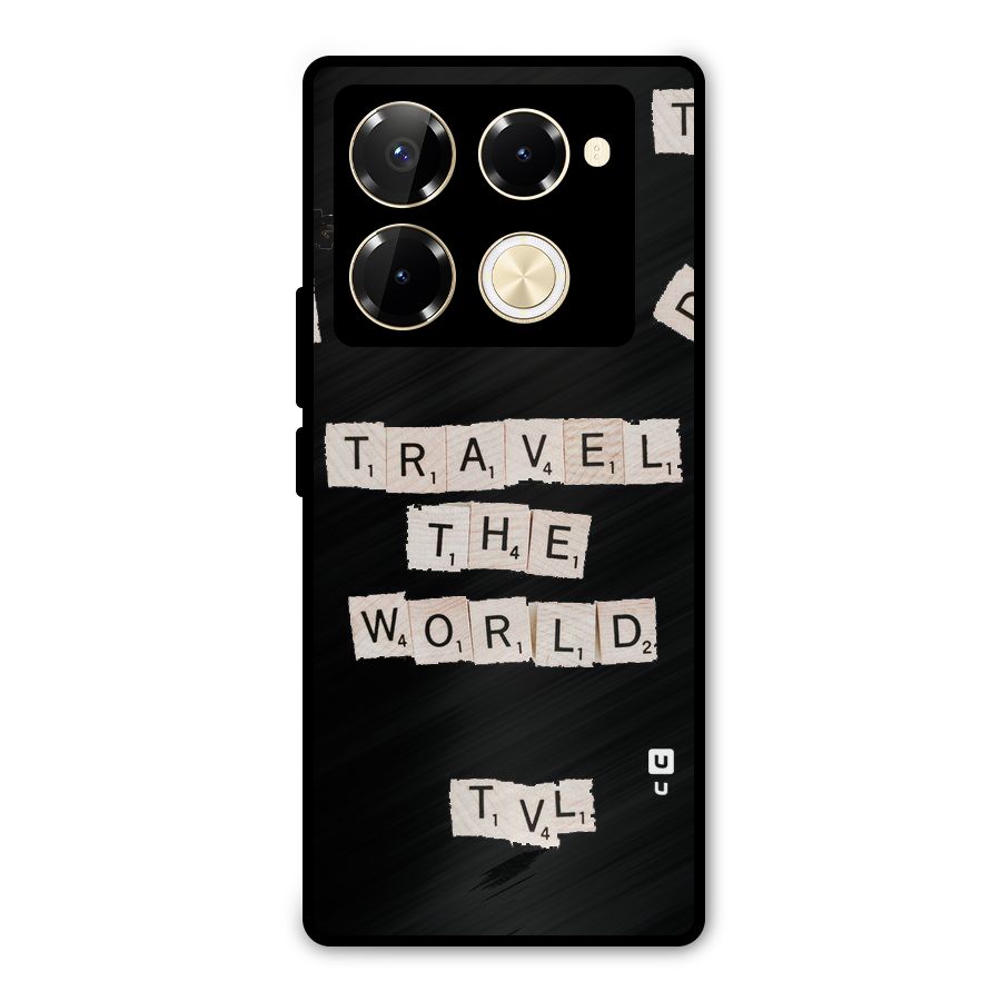 Blocks Travel Metal Back Case for Infinix Note 40 Pro Plus