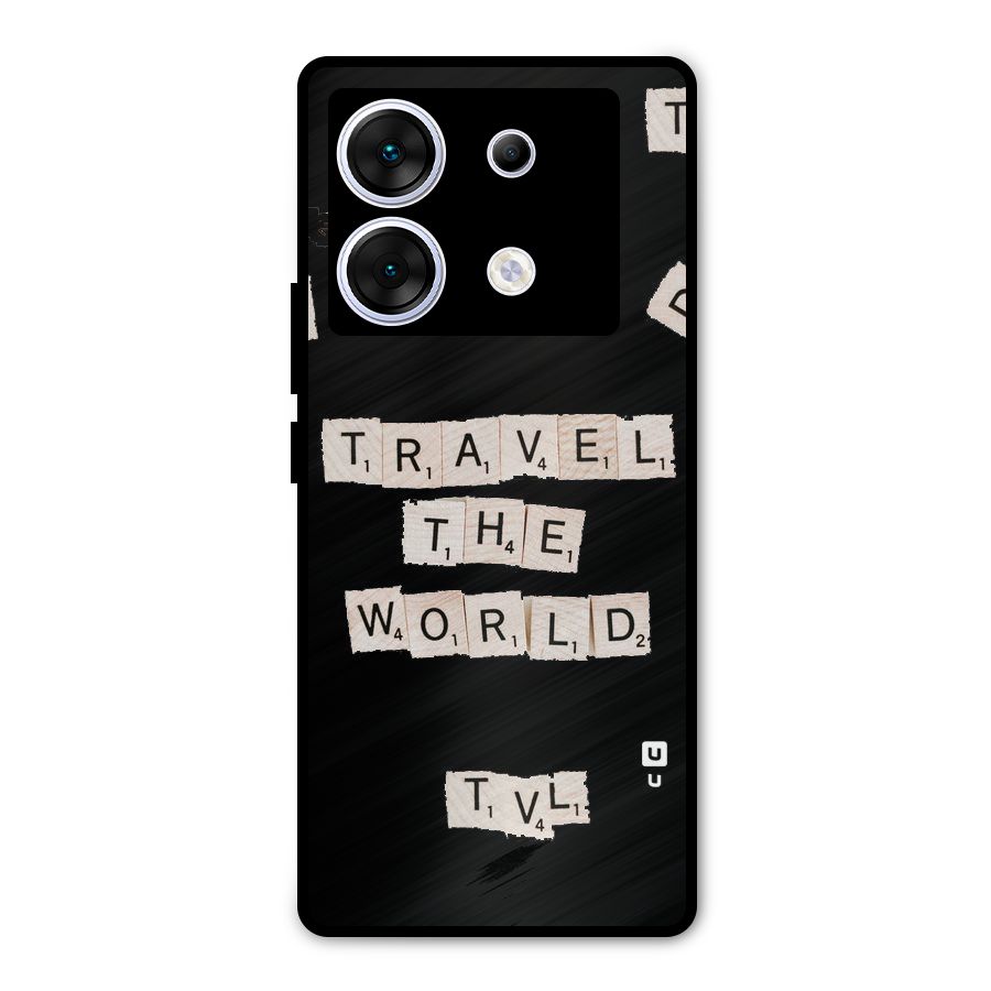 Blocks Travel Metal Back Case for Infinix Zero 30 5G