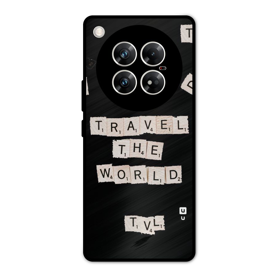 Blocks Travel Metal Back Case for Infinix Zero 40 5G