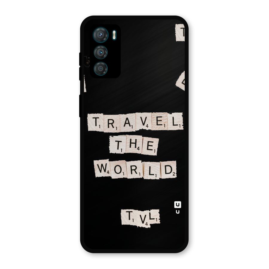 Blocks Travel Metal Back Case for Moto G42